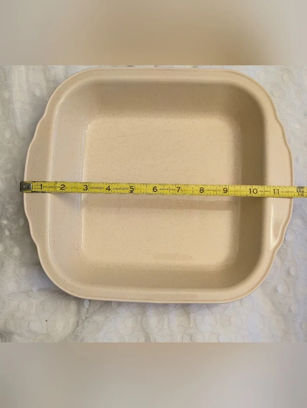 Pfaltzgraff Weir in Your Kitchen Cayenne Red Square Stoneware Cake Baker 12